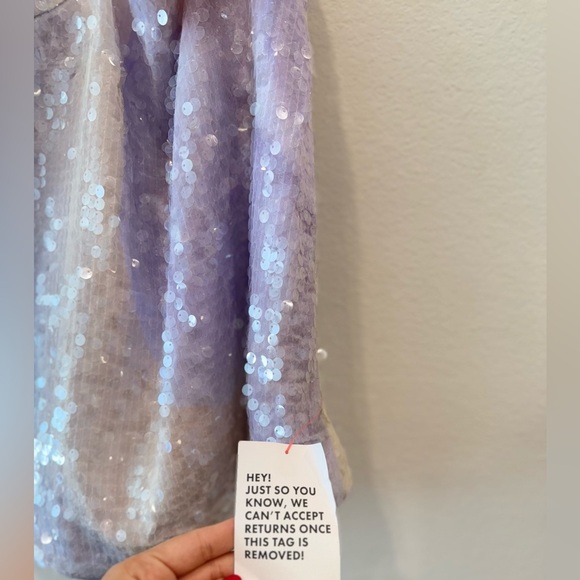 NWT ASOS Abstract Print Sequin Set - Pastel Hues - Picture 6 of 8